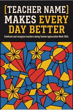 Teacher Appreciation Week Ideas May 4-8, 2026 - Poster Studio Express