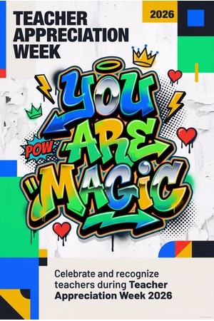 Teacher Appreciation Week Ideas May 4-8, 2026 - Poster Studio Express