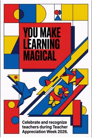 You Make Learning Magical — free printable teacher poster